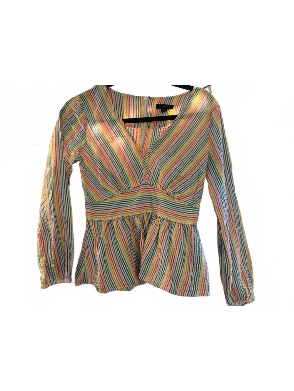 Absolutely lovely rainbow J Crew blouse